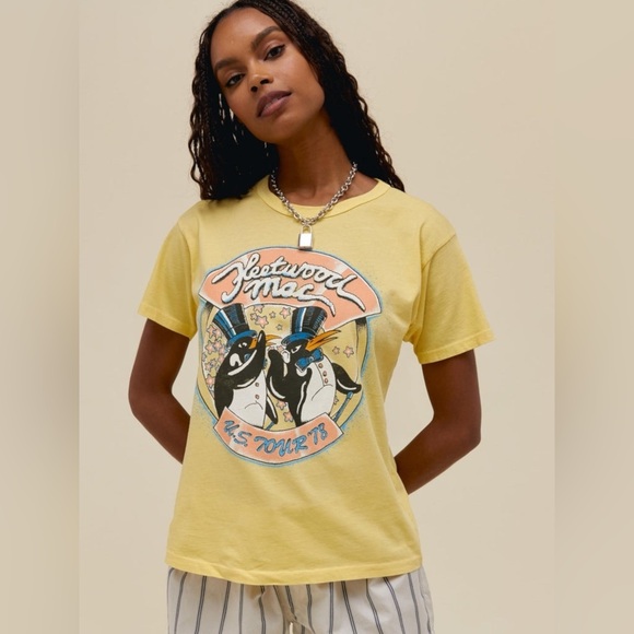 🆕 DAYDREAMER | FLEETWOOD MAC 1978 U.S. TOUR TEE | YELLOW BLOOM | SIZE: SMALL - Picture 5 of 7